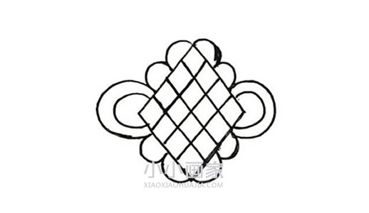 彩色中国结简笔画画法图片步骤步骤4