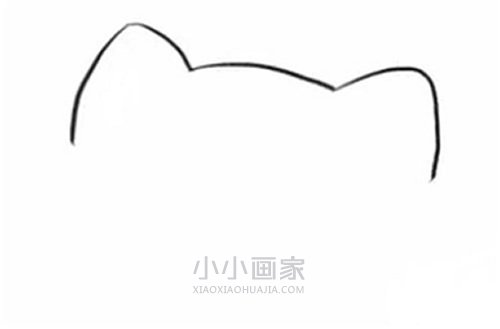 简单招财猫简笔画画法图片步骤步骤2