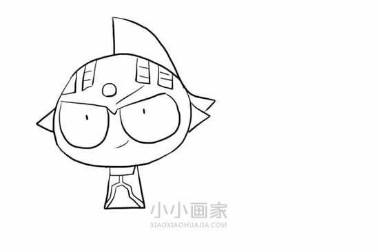 泰罗奥特曼和初代奥特曼简笔画画法图片步骤步骤4